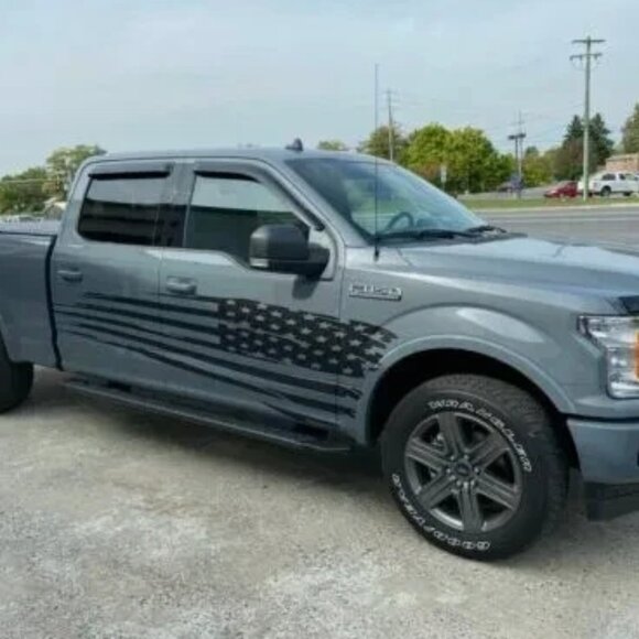 American Flag Graphics Decals 2X Large for Pickup Trucks & SUVs Vinyl - Picture 2 of 5